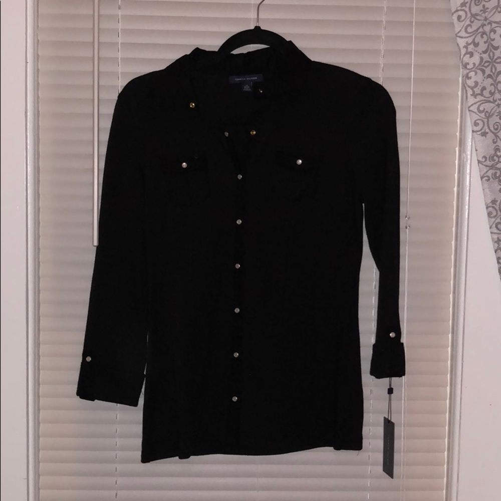 Black Tommy Hilfiger dress shirt